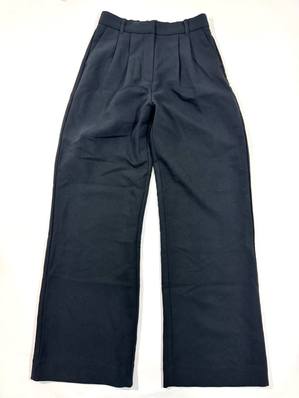 Abercrombie Sloane Tailored Wide Leg Pants Black
